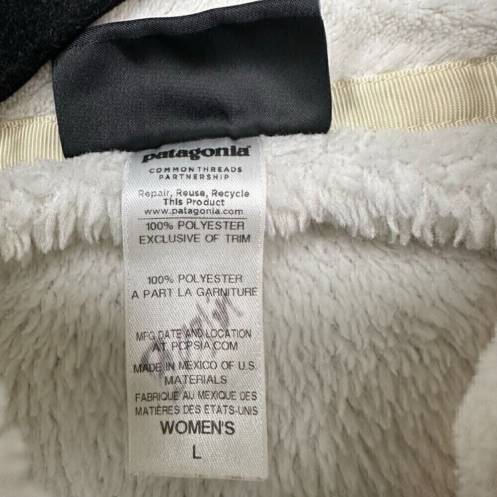 Patagonia Re Tool Snap T Fleece Pullover White Large - Picture 5 of 5